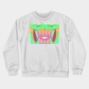 Chomps Fanged Grunge Mask Crewneck Sweatshirt